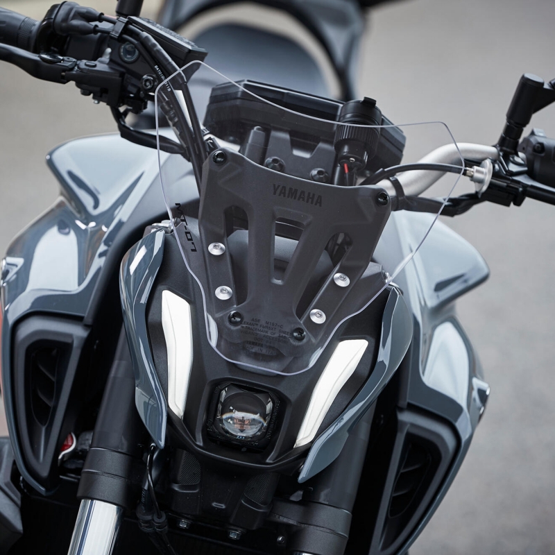 PINNKL Windabweiser Motorrad Windschutzscheibe Windschutzscheibe Universal  Für Für MT09 Für MT07 Windschutzscheibe (Farbe : Clear Gray) : :  Auto & Motorrad